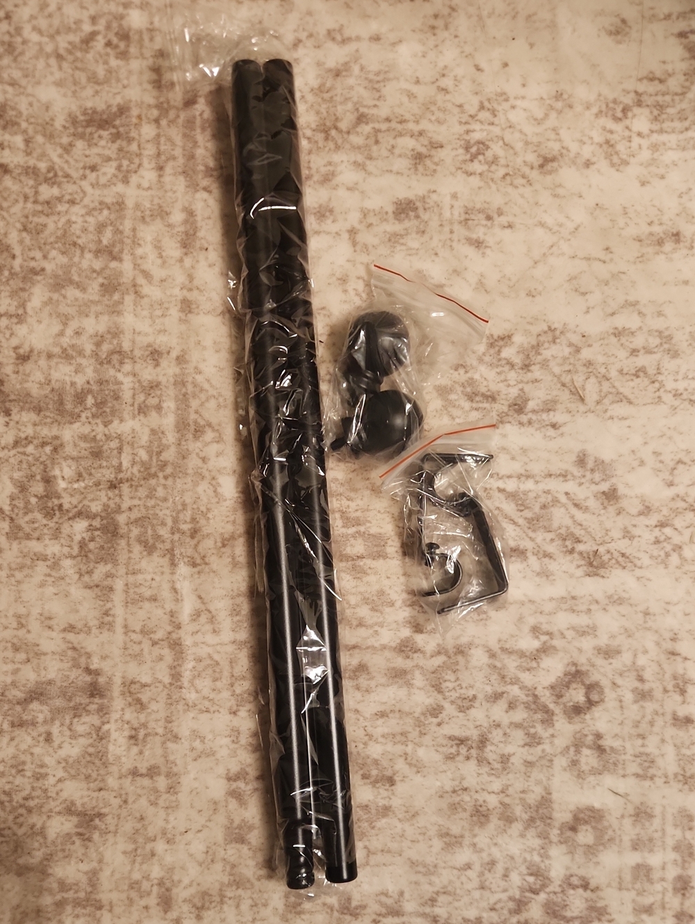 Black Curtain Rod Set with Finials - Home Accents